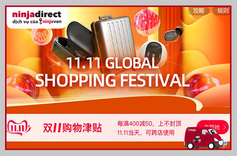 Ngày 11/11 - Ngày hội săn sale Taobao với nhiều ưu đãi hấp dẫn