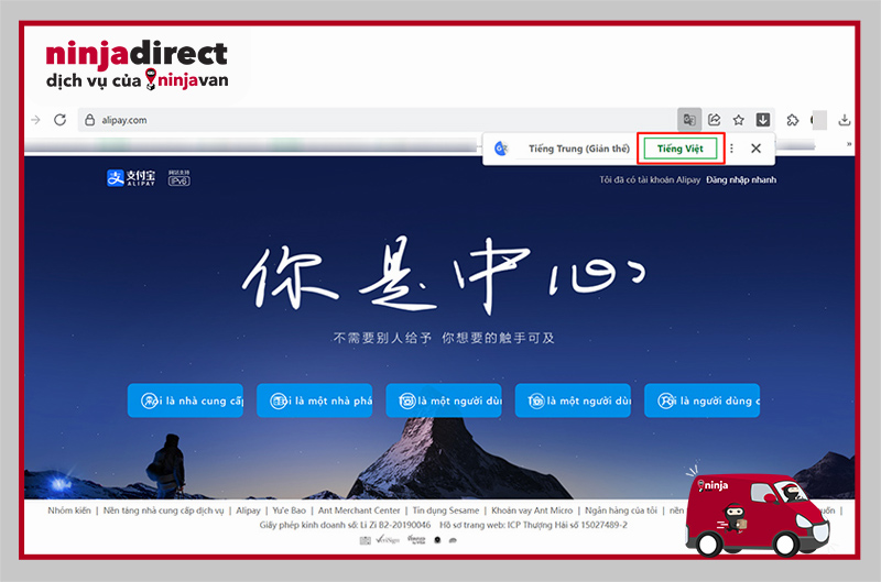 Chuyển đổi giao diện website sang tiếng Việt 