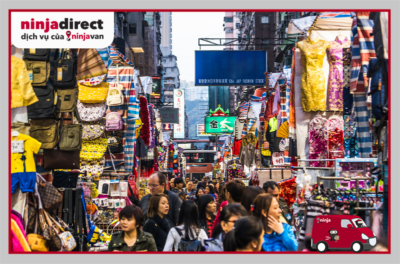 Chợ Móng Cái còn được biết đến là trung tâm mua sắm hàng hóa nội địa Trung