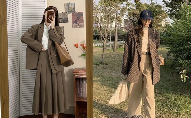 áo blazer nữ dáng dài