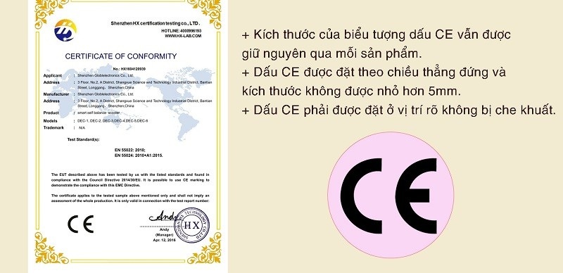 chứng chỉ ce là gì