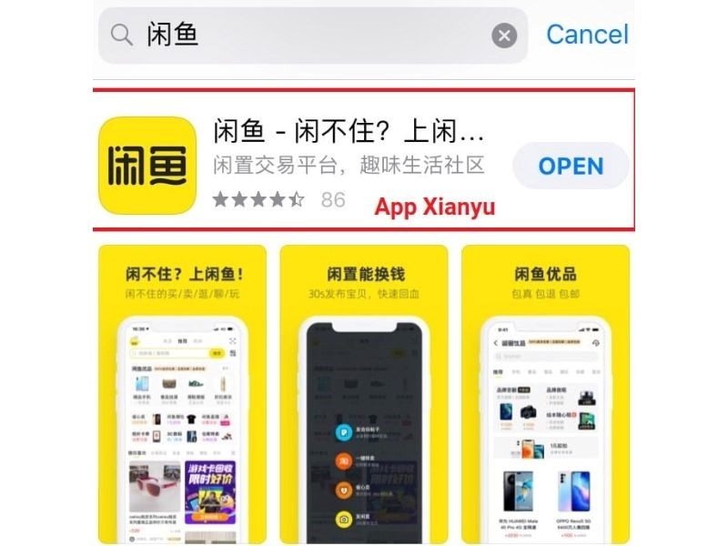 tải xianyu trên điện thoại